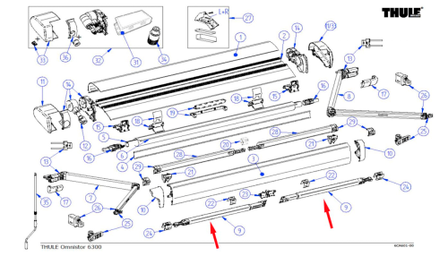 Thule Stützfuß - Thule