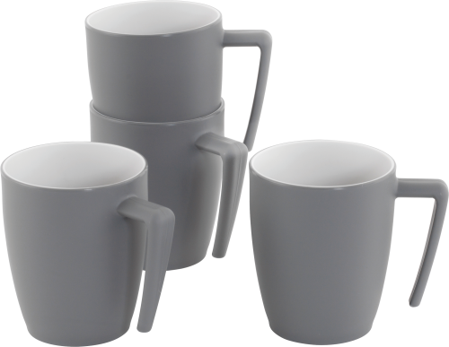 Outwell Gala 4 Personen Tassen Set 4 teilig Grey Mist - Becher & Tassen