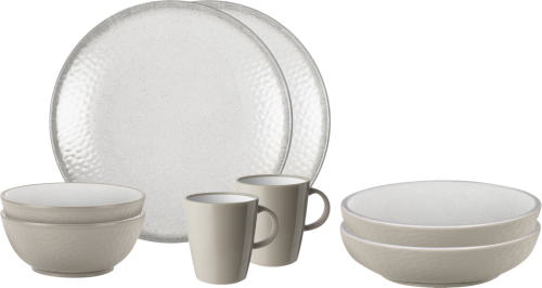 Brunner Amade Tete-a-Tete Geschirrset 8 teilig 2 Personen - Kunststoff und Melamin Geschirr-Sets