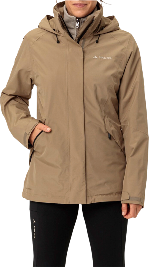 Vaude Rosemoor 3 in 1 Damen Outdoorjacke hellbraun 44 - Damenjacken