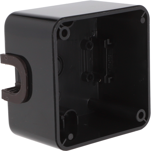 Inprojal System 10.000 Einfach Aufputzrahmen hochglänzend schwarz - Schalter, Taster & Rahmen