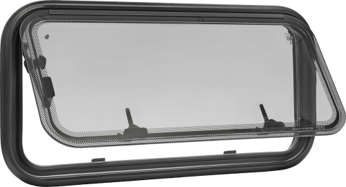 Polyplastic Polyvision AERO Rahmenfenster mit Aluminiumrahmen und Aussteller 1000 x 500 mm - Fenster