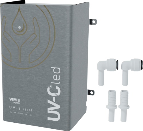 WM Aquatec UV-8 steel vollautomatische Wasserdesinfektionseinheit Basiseinheit inkl Meldeeinheit / Funktions- / Spannungsüberwachung / Edelstahlabdeckung - Trinkwasseraufbereitung
