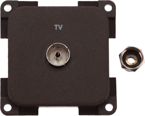 Inprojal System 10.000 Steckdose TV 5 mm braun - Sat-Zubehör