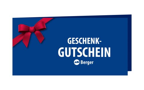 250,- Euro Berger Geschenkgutschein - Berger