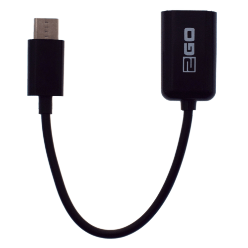 2Go Host Kabel USB Typ C  Adapter 14,5 cm - 12 / 24 V Adapter & Kupplung