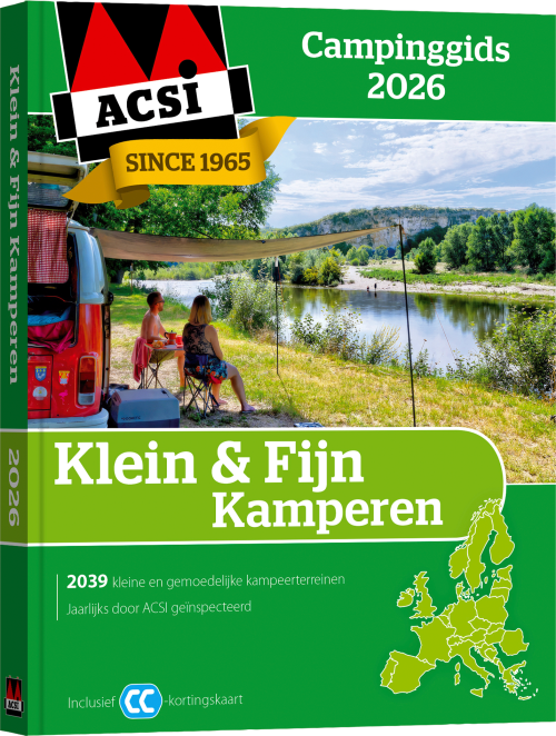 ACSI Klein & Fein Campingführer 2026 mit CampingCard Ermäßigungskarte Sprache Niederländisch   - Campingführer