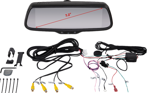 ACV Spiegelmonitor 7.2 Zoll extrem helles Display mit 4 Videoeingängen - Rückfahrkameras & Rückfahrsysteme