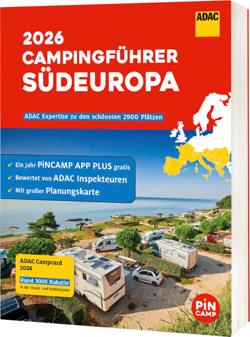ADAC Campingführer 2026 inklusive ADAC Campcard Sprache Deutsch für Südeuropa - Campingführer