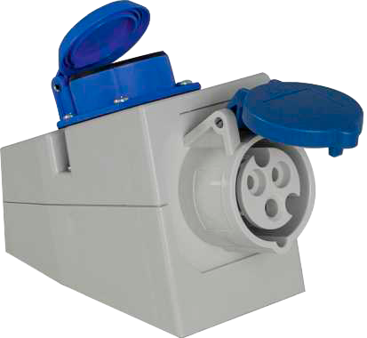 AS-Schwabe CEE Wand-Kombi-Dose 230V/16A  - CEE-Stecker & -Adapter