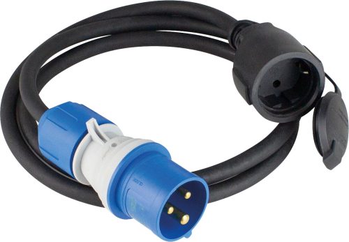 AS-Schwabe Powerlight CEE Adapterleitung / Schutzkontakt-Kupplung 1,5 m - CEE-Kabel