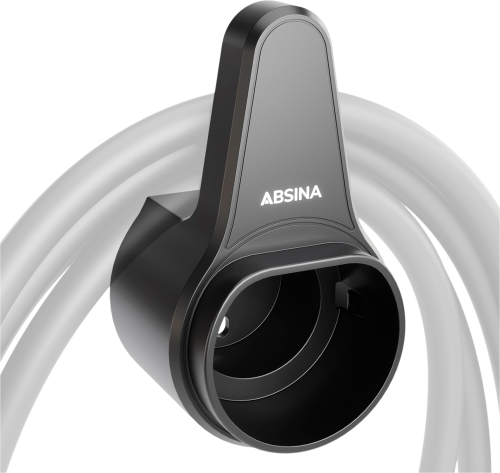 Absina Wandhalterung für Elektroauto Ladekabel Typ 2 bis 10 Meter - Sonstiges Stromzubehör