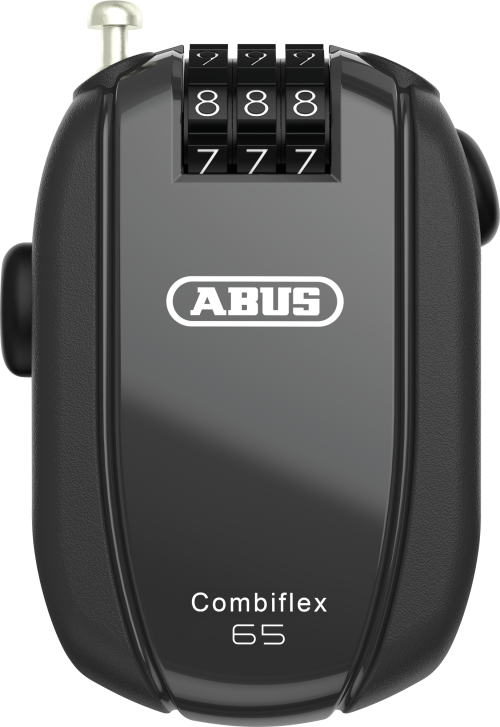 Abus Combiflex Stopover 65 Roll-Back Kabelschloss schwarz - Outdoor Mobilität