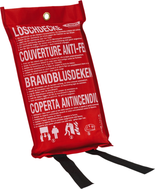 Abus LD1118 Löschdecke für Feuer 1 x 1 Meter - Feuerlöscher