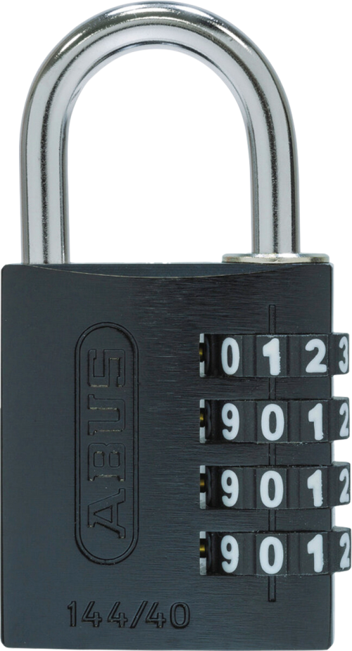 Abus Zahlenschloss B/DFNLI 144/40 schwarz - Vorhängeschlösser & Verriegelungen