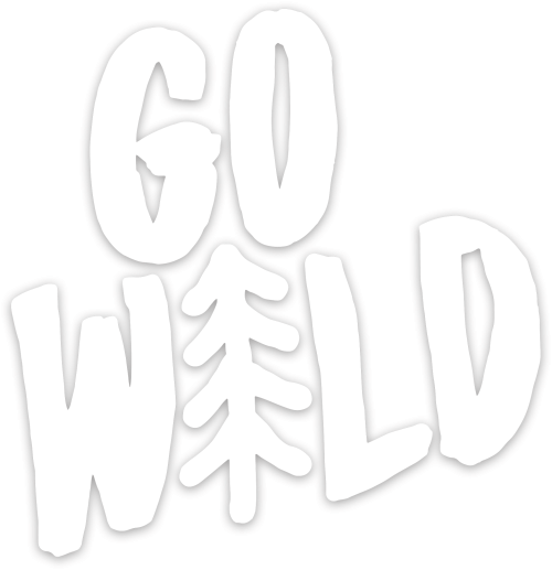 Advanture Shop Autoaufkleber Go Wild 15 x 15 cm weiß - Outdoor Zubehör