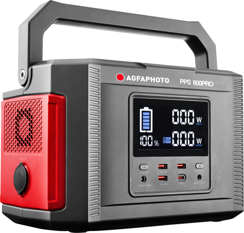 AgfaPhoto Powercube  600 Pro (DE / Typ F) mobile Steckdose - Powerstations