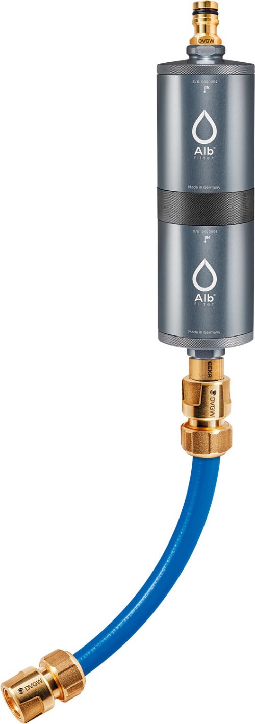 Alb Filter FUSION Active+Nano Trinkwasserfilter - Camping-Set: Mobil mit Koffer - Titan - Trinkwasseraufbereitung