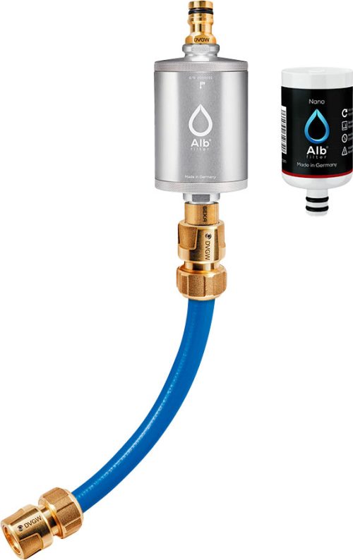 Alb Filter MOBIL Nano Trinkwasserfilter - Mit GEKA Anschluss - Silber - Trinkwasseraufbereitung