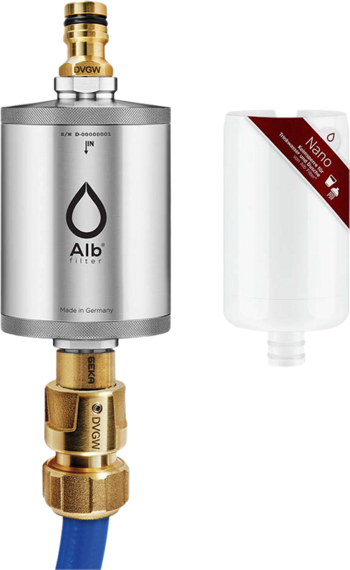 Alb Filter® MOBIL Nano Trinkwasserfilter Mit GEKA Anschluss Edelstahl Natur - Trinkwasseraufbereitung