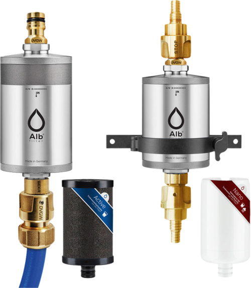 Alb Filter® PRO CAMPER Set Trinkwasserfilter Kombination Edelstahl Natur - Trinkwasseraufbereitung
