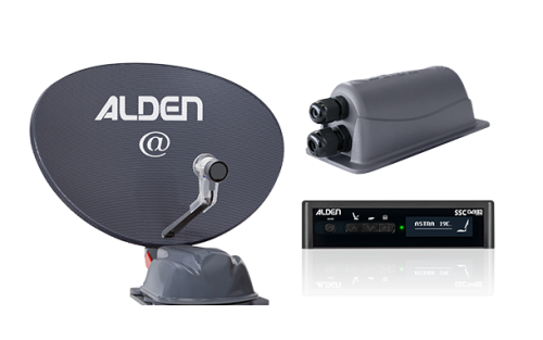 Alden AS2@ 80 Satellitenanlage Platinium mit S.S.C HD-Steuermodul und LTE-Dachdurchführung - Camping-Sat-Anlagen
