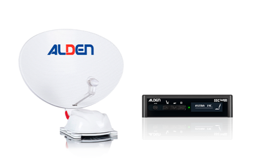 Alden Satellitenanlage Steuermodul Set bestehend aus AS2 HD 80 Platinium Twin Antenne inkl. S.S.C. HD-Steuermodul  - Camping-Sat-Anlagen