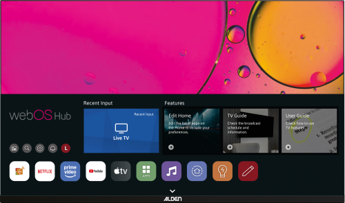 Alden Smartwide LED-TV Smart-TV mit WebOS / WLAN / Bluetooth 19 Zoll - Fernseher