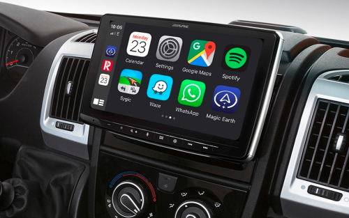 Alpine 9inch Navigation Paket Ducato 7 (Citroen Jumper, Peugeot Boxer) inkl. Installations-Kit und Lfb.-Interface - Navigationsgeräte