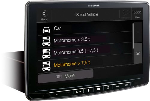 Alpine Halo9 Navi Multimedia Navigationssystem für Wohnmobil und Truck 9 Zoll - Navigationsgeräte