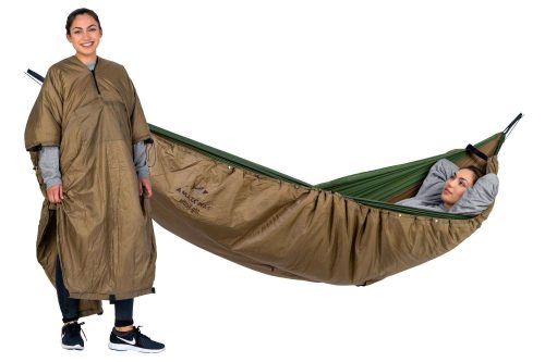 Amazonas 2in1 Hängematte Underquilt-Poncho braun - Hängematten