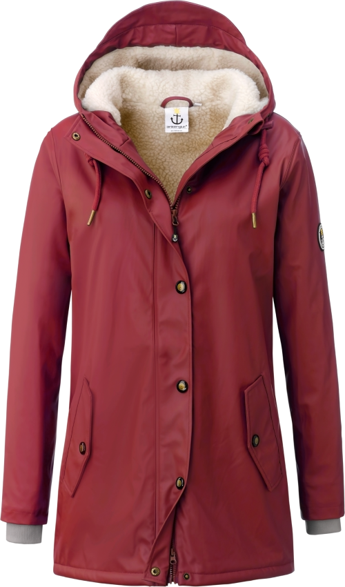 Ankerglut Ankerglutheldin Damen Regenmantel dunkelrot 54 - Damenjacken