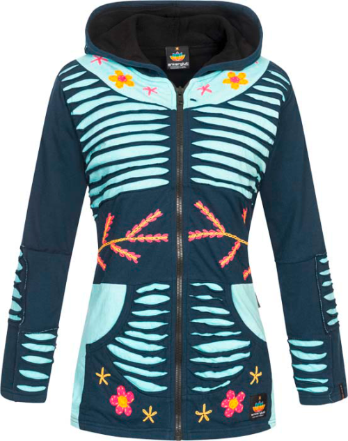 Ankerglut Ankerglutsonne Damen Patchwork Jacke dunkelblau 36 - Damenjacken