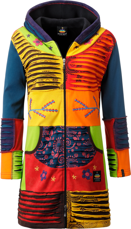 Ankerglut Ankerglutstern Patchwork Damenmantel gelb 36 - Damenjacken