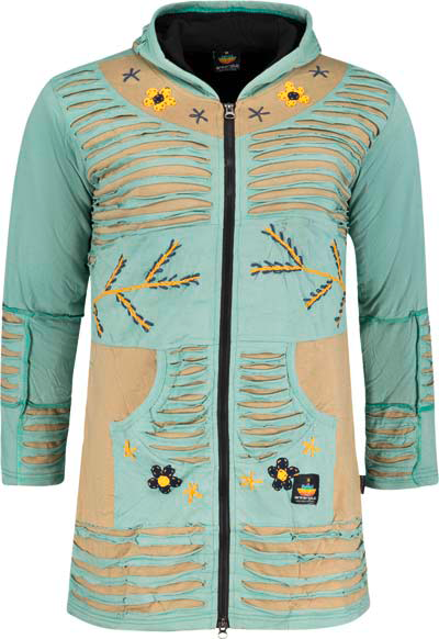 Ankerglut Ankerglutstern Patchwork Damenmantel grün 40 - Damenjacken