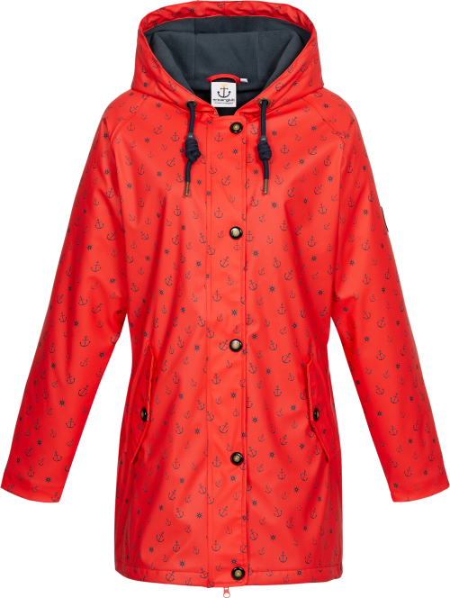 Ankerglut Ankerglutwolke Regenmantel Damen rot 42 - Damenjacken