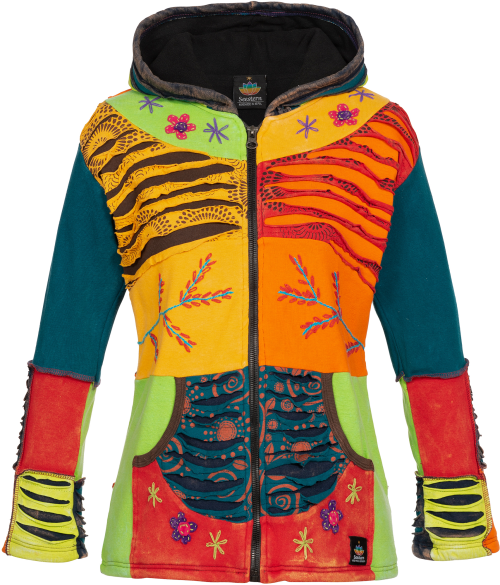 Ankerglut Nepalliebe Damenjacke bunt 40 - Damenjacken