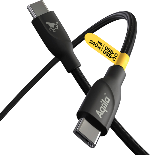 Aqiila Cablebird CB11 Ladekabel / Sync-Kabel USB-C zu USB-C / 240 W / 1 Meter - Kabel & Verbinder