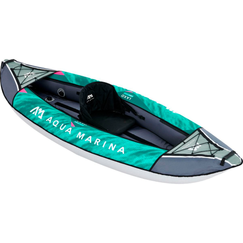 Aqua Marina Laxo Freizeit Kajak Set 7 teilig grün/grau für 1 Person - Schlauchboote, Kajaks & SUP-Boards