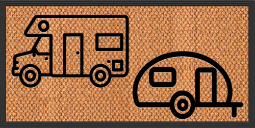 Arisol Spider Fußmatte Caravan 50 x 25 cm - Vorzeltteppich & Zeltboden