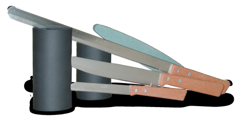 Armacell ArmaFlex Messer Set 4 teilig für Kautschukprodukte mit Schleifstein  - Campingbesteck