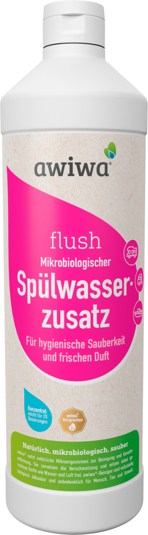 Awiwa Spülwasserzusatz Flush 1 Liter - Sanitärzusätze & -flüssigkeiten