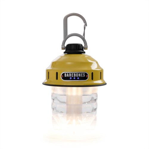 Barebones Beacon Hängeleuchte wiederaufladbar 220 Lumen light dusty yellow  - LED Campingleuchten