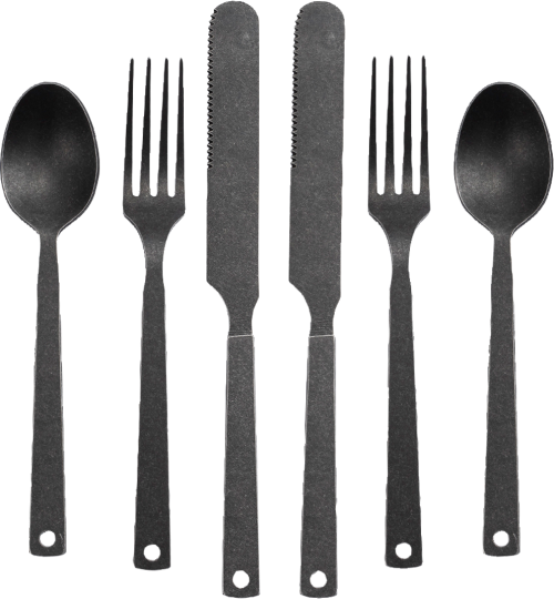 Barebones Besteckset 6 teilig Matt - Campingbesteck