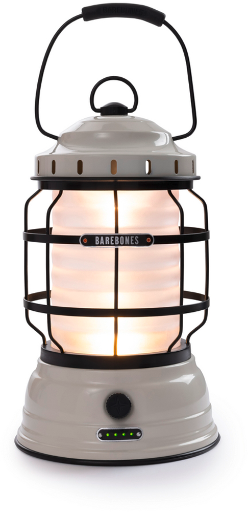 Barebones Laterne Forest Akkubetrieben Vintage White - LED Campingleuchten