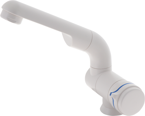 Barwig Automatik Kompakt Wasserhahn Kaltwasser mit 10 mm Tülle weiß  - Einhebelmischer