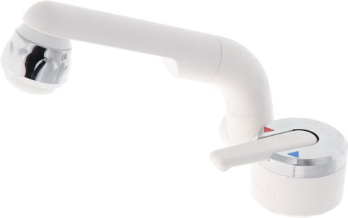 Barwig Perfect Automatik Einhebel-Mischarmatur 3 bar Schaltautomatik weiß/chrom - Einhebelmischer