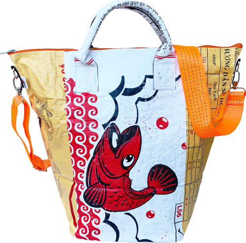 Beadbags Tampenjan Allzwecktragetasche weiß/gelb groß - Packsäcke und Packtaschen