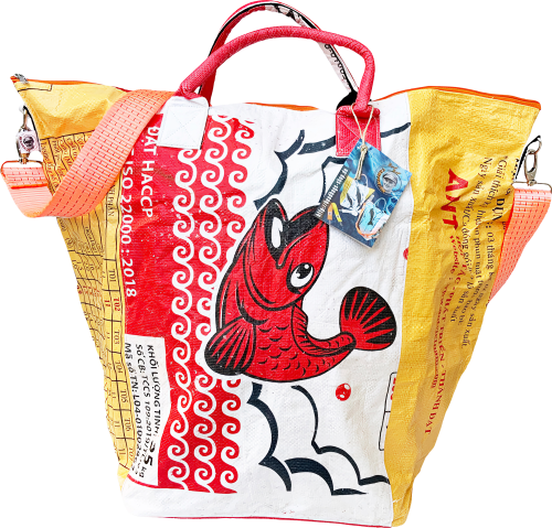 Beadbags Tampenjan Allzwecktragetasche weiß/gelb klein - Packsäcke und Packtaschen