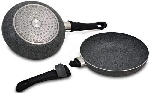 Beaver Brand Pfanne Artepetra mit Lock-On Griff Ø 28 cm - Camping Pfannen & Woks